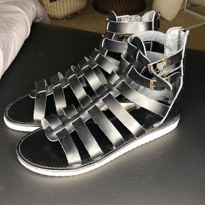 Black Gladiator Sandals